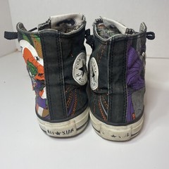 Converse DC Comic Collab Joker Batman Hi Top Youth Kids Sz 2 Sneakers Shoes Fair