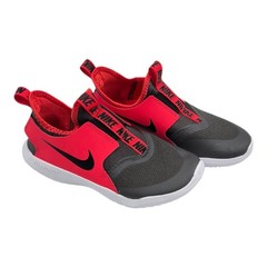 New NIKE FLEXRUNNER AT4663-200 Dark Grey and Red Shoes Youth Size 1