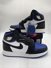 Jordan 1 Retro High OG Royal Toe(GS)- 7Y/8.5W-575441-041 – New W Defects