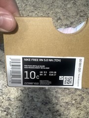 Nike Free Run 5.0 Size 10C