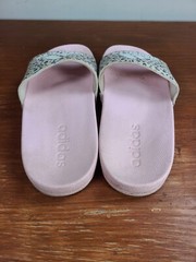 Adidas Adilette Showerpink Leopard Slip On Sandal Slides Youth Size 3