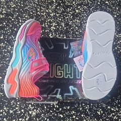 SKECHERS Wavy Beams Ombre Express Light Up Sneaker US 3.5 302327L/PKMT