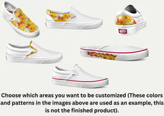Custom Shoes, Personalized Gifts, Vans Slip-on, Zodiac Sign Pisces, Size 1-13 US