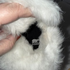Sorel Kids Whitney II Strap WP black Boots S10 Hook & Loop Straps Snow Fur Lined