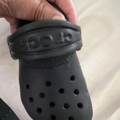 Crocs Classic Black Clog Slip-On Lightweight Rubber Logo Round Toed US 4