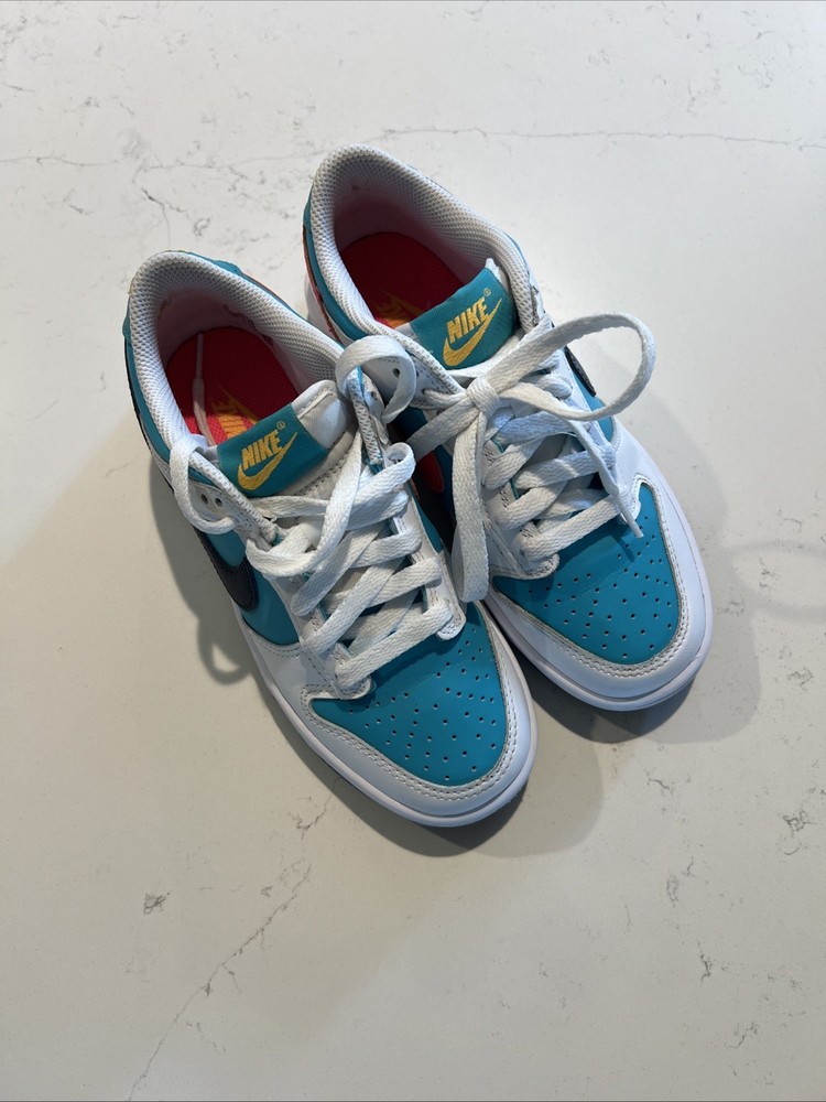 Nike Dunk Low Dusty Cactus Thunder Blue HF4794-345 Youth Size 4