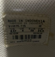 Nike Vandal Low Athletic Leather Sneakers WHITE GRAY- MEN SIZE 6.5