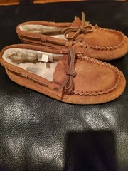 Crewcuts Faux-Shearling Lodge Moccasins (K5)