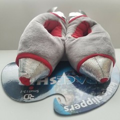 Children’s Slippers Spaceship Rocket Footwear Nighttime Blue Black or Silver BT6