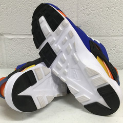Nike Huarache Run GS Blue Yellow Orange Youth Size 7Y Athletic Shoes 654275-421