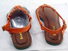 BAMBOO ORANGE Back Strap Cute Shoes Sandals GIRL Size 3