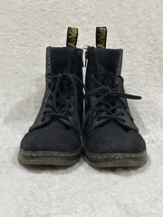 Dr. Martens Doc Combs J Combat Lace Up Boots Men 4 Women 5 Canvas Zip Black