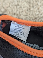 Size 12 Kids Unisex Northside Finn Water Black/Orange Water Shoes 419602K007