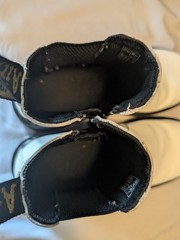 Dr. Doc Martens White 2976 Quad Platform Chelsea Boots Kids Size 3