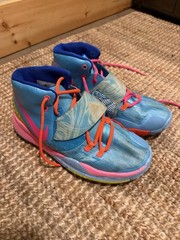 Nike Kyrie 6 Pool (PS) Blue Hyper Pink Rose Shoe CZ4686-409 Youth Size 6.5 Y
