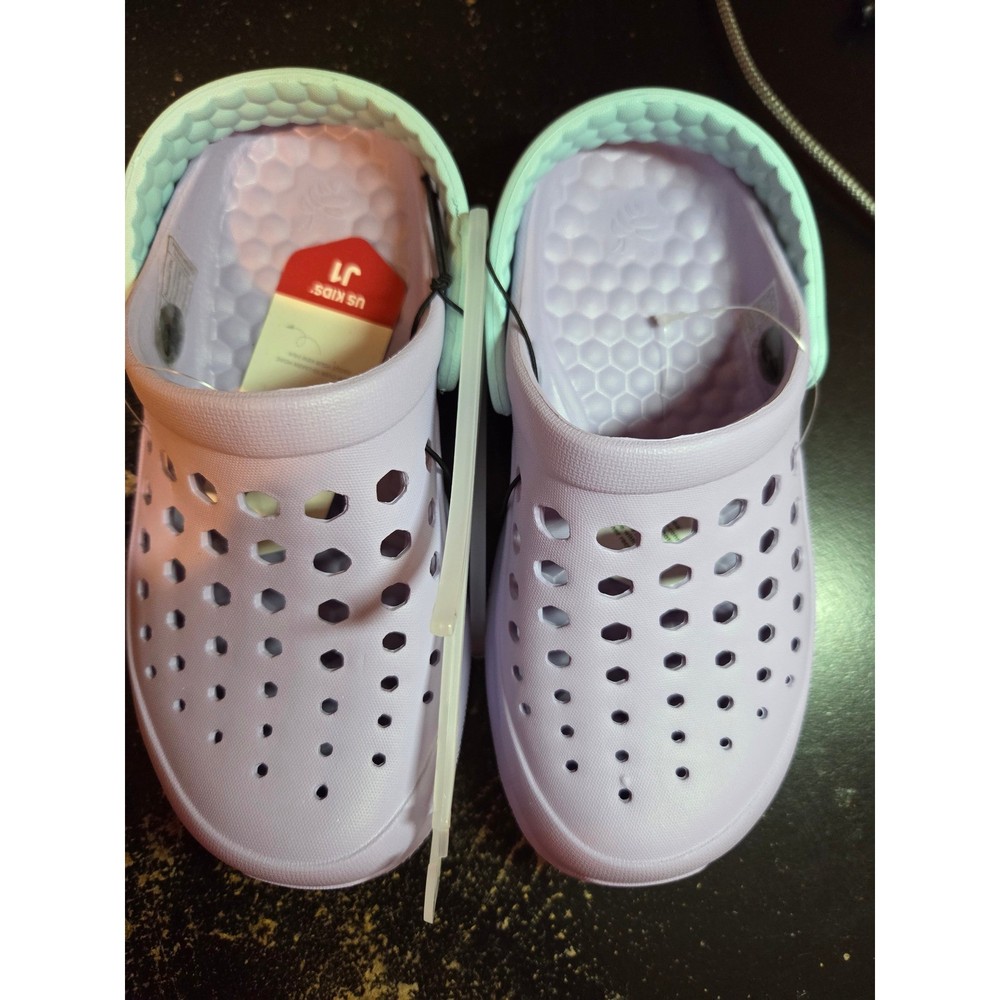 Joybees Everyday Clogs Kids J1 Lavender Mint Green Slip On Water Shoes NEW