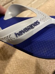 havaianas flip flops Blue Gray size 2 youth 31-32 Travel Beach