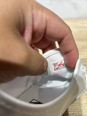 Infant Toddler Kids Vans True White Canvas Skate Sneakers 721356 Sz 10