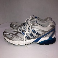 Adidas Galaxy Boost Boys Size 5 Gray Lace Up Running Shoes Athletic Sneakers