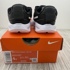 Nike Star Runner 4 NN (TD) Sneakers Black/White DX7616-001 Size 4c