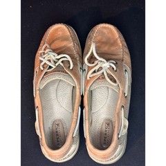 #5 Sperry Top-Sider Authentic Original Boat Shoes Tan Leather