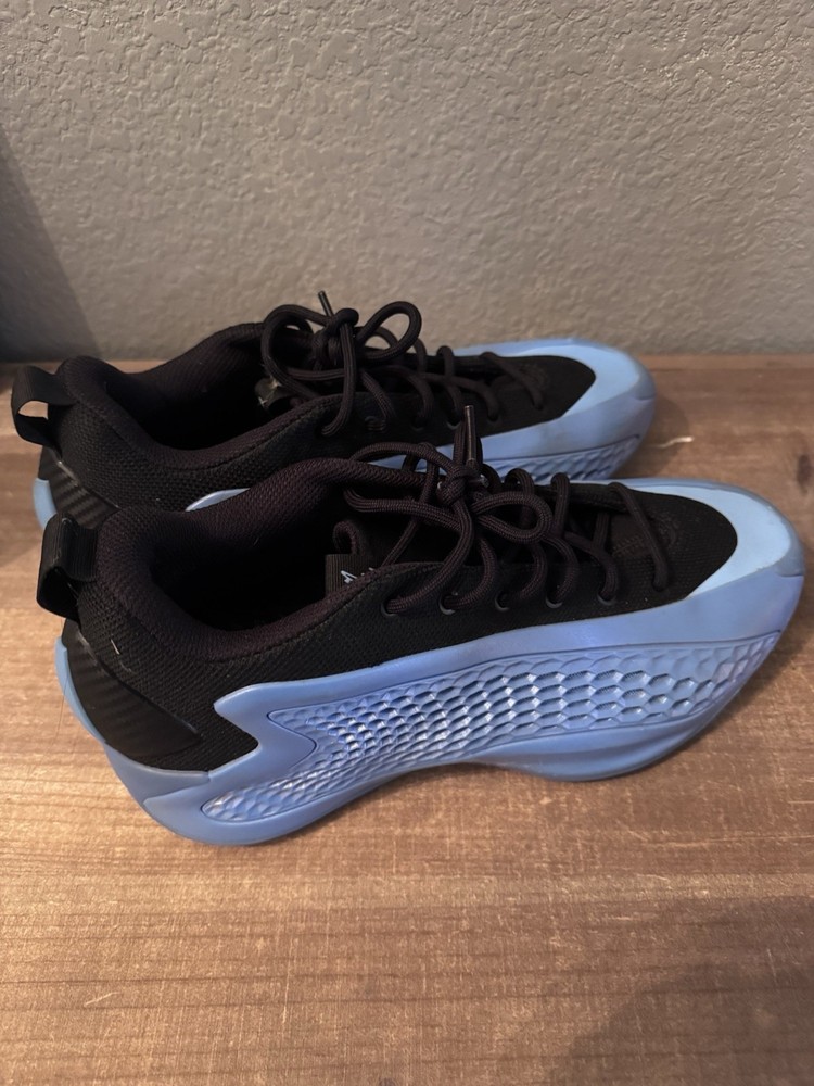 adidas Anthony Edward oneUnisex Kids Low Top Basketball Sneakers Black Blue US 9