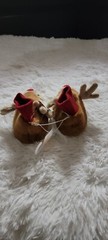 Gymboree Boys Reindeer Slipper Shoe Brown Holiday Various Sizes