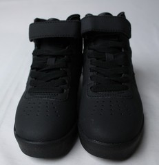 Fila Kid’s Matte Hook & Loop Vulc Mid Top Sneakers EJ3 Black US:12 UK:11 EU:29.5