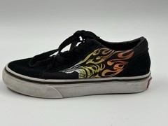 Vans Classic Old Skool Ferocious Flame Racing Sneakers Kids Size 1, Gently Used