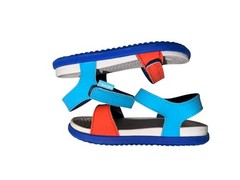 NATIVE ANKLE STRAP KIDS ANKLE STRAP SANDALS MULTICOLOR ADJUSTABLE STRAPS SZ C9
