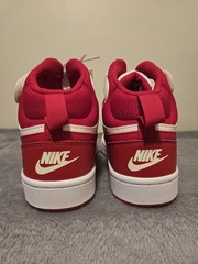 Nike Court Borough Mid 2 Size 5 Youth Red And White