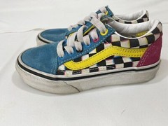 Vans Kids Checkered Sneakers Size 11 Skate Shoes Streetwear Classic Style