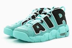 Nike Air More Uptempo Light Aqua Green Black White 415082-403 GS 4Y-7Y NEW