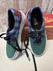 VANS ERA BUFFALO MIX MULTICOLOR PLAID SKATE SHOES Sz 1 Worn 1 X. EUC FREE SHIP