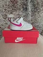 Nike Dunk Low TD White/Pink/Purple Colorblock Hook & Loop Sneaker 5C FZ3551-612