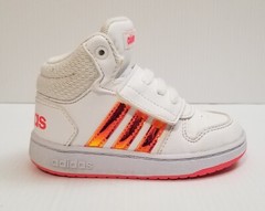 Adidas Hoops Mid 2.0 Toddlers Sneakers Shoes White Multicolor Size 6.5 K FW7609