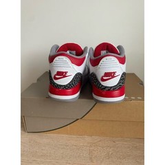 Nike Air Jordan 3 Retro Fire/Red Cement Kids Sneakers DM0966-160- SZ 2.5 Y