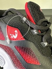 SHAQ Notify Breathable Mesh Low Top Sneakers Black/Red/White US 4.5 Q9736YBKRD