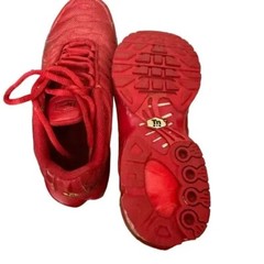 Nike Air Max Plus TN Triple Red Sneakers Shoes Youth 4.5 CQ9748-600 Women 6