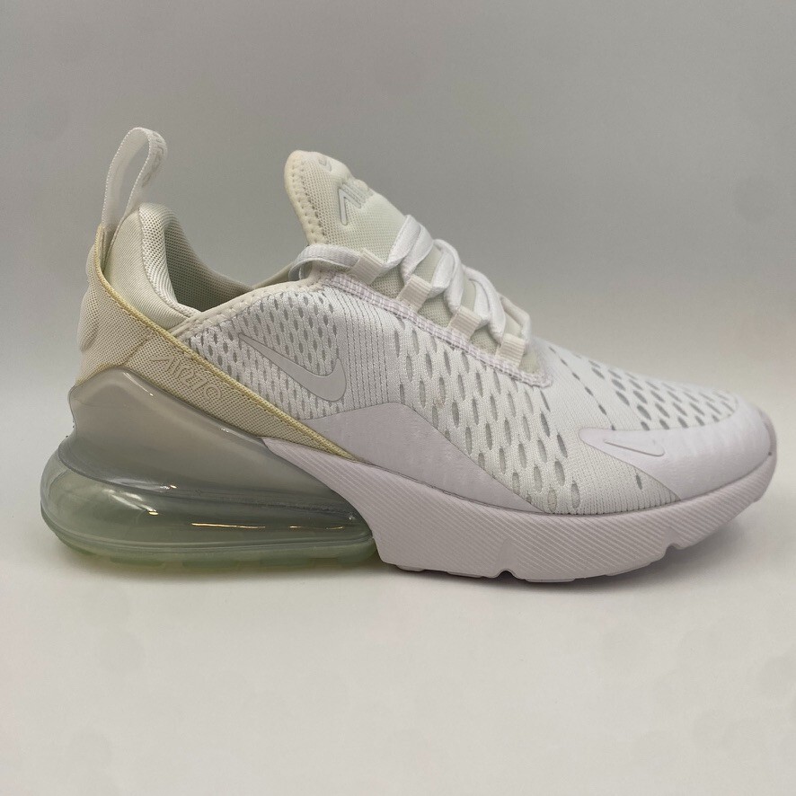 Size 5 Y (6.5 Wmns) – Nike Air Max 270 GS „White Metallic Silver“
