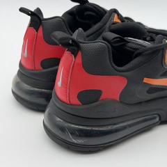 Nike Air Max 270 React Magma Lava Black Red Orange CV9638-001 Youth Size 6Y 7.5W