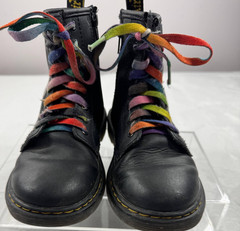 Dr. Martens 1460 Pascal Rainbow Stitch Boots – Kids Size 2