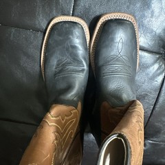 Cody James Inlay BBSC1810 Brown Pull On Square Toe Western Boots Youth Size 6 D