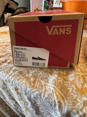 Vans Classic Slip-On Black/White Canvas Slip-On Casual Shoes 6.0 women’s.