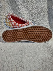 Vans- Checkered Blue Red Yellow., Junior Size 7