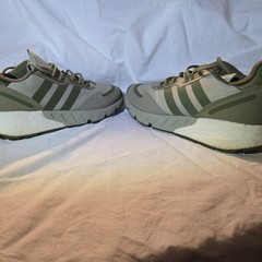 Adidas Originals ZX 1K Q46275 J ~ Size 5.5 ~ Green Running Shoes Sneakers