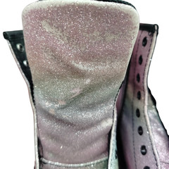 Dr. Martens Boots Youth Size 4 Glitter Rainbow Iridescent Ombre 1460 Glitter J