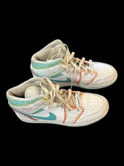 Nike Air Jordan 1 Mid SE White Washed Teal Rush Pink DM6218-100 Kids 6.5Y Shoes