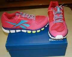 NIB REEBOK TRANSITION 4.0 YOUTH SIZE 5 PINK/VIOLET/BLUE/YELLOW FREE SHIPPING