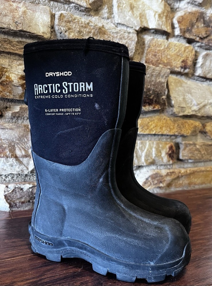 Kids Black Dryshod Arctic Storm Extreme Cold Conditions Winter Boots Size 10